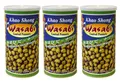 Produktbild: [ 3x 350g ] KHAO SHONG Erdnüsse mit Wasabi überzogen / Wasabi coated Peanuts