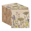 Produktbild: Table Kind 100 Großpackung weiche Servietten aus Recyclingpapier geblümte Ein...