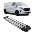 Produktbild: Trittbretter Seitenschweller für Ford Tourneo Custom 2023-2026 L2 Alu Grau 2 tlg
