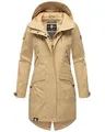 Produktbild: Navahoo Damen Übergangsjacke leichte Jacke mit Kapuze Pfefferschote Beige Gr. XS