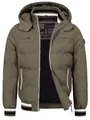Produktbild: Indicode Herren Marlon Steppjacke in Daunenjacken-Optik | Winterjacke Übergangsjacke Army, M