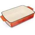 Produktbild: GSW Auflaufform Orange Shadow, Orange, Metall, 3.8 L, rechteckig, 23x6.8x39 cm, ISO 9001, backofengeeignet, kratzfest, rostfrei, geschmacksneutral, energiesparend, schadstofffrei gemäß EU-Standards, Kochen, Auflaufformen