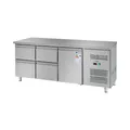 Produktbild: Kühltisch - 403 L - 1 Fach- 4 Schubladen - 179,5 x 71 cm - Klasse B - Edelstahl - Royal Catering RCKT-179/70