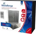 Produktbild: CD 1er Leerhülle JewelCase slim schwarz, 10-er Pack,transp.