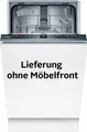Produktbild: BOSCH vollintegrierbarer Geschirrspüler Serie 2 SPV2HKX42E, 10 Maßgedecke