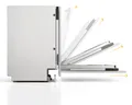 Produktbild: Whirlpool W8I HP42 LSC Geschirrspüler 7 Programme PowerClean Pro NaturalDry