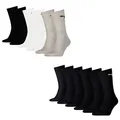 Produktbild: PUMA 12 Paar Socken Cush Crew Sportsocken Tennis Socken Unisex, Farbe:schwarz - weiß - grau, Socken & Strümpfe:43-46