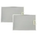 Produktbild: vhbw 2x Filter Metallfettfilter kompatibel mit Constructa CD 606251, 606250, 616350, 616251, 619251 Dunstabzugshaube - 38,8 x 26,5 x 0,9 cm, Metall