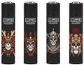 Produktbild: Clipper® Feuerzeuge 4er Set: Skulls 22