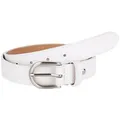 Produktbild: MIRROSI Ledergürtel Damen Herren Gürtel, Made in Italy, 3cm breit (Passt fast zu jeder Hosenschlaufe, aus Echtem Leder) weiß 90cm
