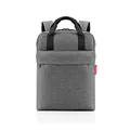 Produktbild: reisenthel allday backpack M - vielseitiger Rucksack für Alltag, Reisen, Einkaufen oder Arbeit - wasserabweisend, Handgepäck zugelassen, Couleur:twist silver