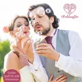 Produktbild: WeddingTree 40x Seifenblasen mit Herzgriff für Hochzeit Taufe Gastgeschenk Party