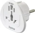 Produktbild: Hama 00223455 Reiseadapter Reiseadapter Typ E und F, 3-polig, universal, Welt nach Europa, Weiß