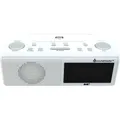 Produktbild: Soundmaster UR8350WE Uhrenradio weiss Snooze- Sleepfunktion Kopfhöhreranschluss