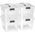 Produktbild: Juskys Aufbewahrungsbox mit Deckel 30L 4er Set