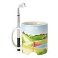Produktbild: Golf Kaffeebecher mit Ball und Schläger-Stift