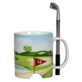 Produktbild: Out of the Blue Keramik Tasse Golfplatz mit Golfschläger-Kuli & Golfball 320ml