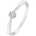 Produktbild: CHRIST Diamantring CHRIST Damen-Damenring 375er Weißgold 7 Diamant, mit Diamant goldfarben 50