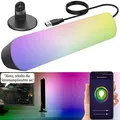 Produktbild: WLAN-USB-Stimmungsleuchte mit RGB+CCT-LEDs, App, 80 lm, 3,5 W, schwarz