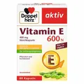 Produktbild: DOPPELHERZ Vitamin E 600 N Weichkapseln 80 St