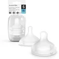 Produktbild: SUAVINEX 307388, Packung mit 2 symmetrischen Sauger aus Silikon SX Pro, Dichtmasse für Milch oder dichte Flüssigkeiten, 6 Monate, mit Antikolik-System