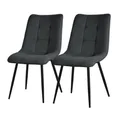 Produktbild: ML-DESIGN Stuhl Esszimmerstühle mit Rückenlehne moderne Design Lounge Küchenstühle (2 St), Polsterstuhl Esstischstühle 2er Set Küchenstuhl Polyester bis 120kg