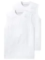 Produktbild: Schiesser Herren Unterhemd Shirt 0/0 Arm, 2er Pack, Gr. Large (Herstellergröße: 6 (L)), Weiß (100-weiss)