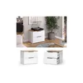 Produktbild: Vicco Kommode Wido Weiß Eiche 60 x 50 cm mit 2 Schubladen