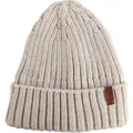 Produktbild: Thermopad Strickmütze Beanie-Merino beige