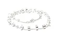 Produktbild: Edelschmiede925 Collier moderne Kette in 925/- Sterling Silber mit mattierten Elementen 45cm