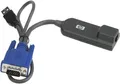 Produktbild: Hewlett-Packard HP USB Interface adapter - Video- / USB-Erweiterung - für HP TFT7600 G2, BLc3000 Enclosure, ProLiant DL360p Gen8, ML350e Gen8, Server Console Switch (AF628A)