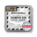 Produktbild: NEU: Störtebekker® Premium Shampoo Bar Active Carbon | Festes Shampoo Herren & Damen mit Aktivkohle | 3in1 Duschseife Männer | Intensivpflege für Haare & Kopfhaut - vegan, handgefertigt (100g)