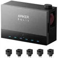 Produktbild: Powerness Balkonkraftwerk Speicher, Anker Multisystem SOLIX Solarbank Power Dock und 5x Anker Smart Plug (0% MwSt)