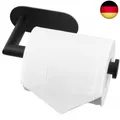 Produktbild: HITSLAM Toilettenpapierhalter Ohne Bohren, matt schwarz Klopapierhalter SUS304