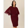 Produktbild: Apart Abendkleid in Lagenoptik mit Spitzenborte rot 34