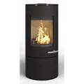 Produktbild: Haas+Sohn Kaminofen SOLIDO Stahl tief-schwarz mit Kochplatte/Holzfach/Türe 6,6kW
