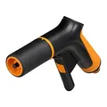 Produktbild: Fiskars Sprühpistole, 2 Funktionen, Stufenlos regelbarer Durchfluss, Mit Frontregler und Ein/Aus-Verriegelung, Universalgröße, Schwarz/Orange, 1065484