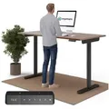 Produktbild: Ergotopia Schreibtisch Desktopia One (elektrisch höhenverstellbarer Schreibtisch) braun 180 cm