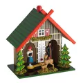 Produktbild: Wetterhaus aus Holz, 48.1501, Wetterhäuschen mit Regenmann und Sonnenfrau, We...