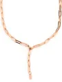 Produktbild: THIORA 'Island Links' Y-Kette Roségold Damen Halskette | Edelstahl 18kt Rosé Statement Anpassbar