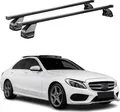 Produktbild: Menabo Dachträger für Mercedes C Klasse W205 Limo 2014-2021 75kg Stahl Schwarz