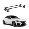 Produktbild: Menabo Dachträger für Mercedes C Klasse W205 Limo 2014-2021 75kg Stahl Schwarz