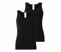 Produktbild: 2 Schiesser Trägertops - Damen - Gr. 36 - schwarz