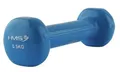 Produktbild: HMS Fitness Kurzhantel (Gusseisen mit Vinylbeschichtung) 0,5kg blau - 1 Stück