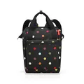 Produktbild: reisenthel allrounder R in Dots – Rucksack und Tragetasche in einem – Mit Stecklasche für Reisetrolleys