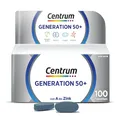 Produktbild: Multivitamin - Centrum Generation 50+ – Hochwertiges Nahrungsergänzungsmittel mit Mikronährstoffen – Für Erwachsene ab 50 Jahren – Vitamine, Mineralstoffe, Spurenelemente – 1x 100 Tabletten
