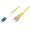 Produktbild: LWL Patchkabel, Duplex, LC > ST Stecker, Singlemode OS2 gelb, 1 Meter