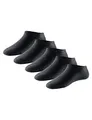 Produktbild: Schiesser Damen 5 Pack Sneakersocken Strümpfe Füßlinge - Stay Fresh Socken, Schwarz_179825, 39-42 EU