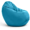 Produktbild: Bruni Sitzsack Classico mit Innensack, indoor & outdoor, Qualität aus Bayern, Robuster, gemütlicher XXL-Bean Bag, in Deutschland gefertigt, waschbar blau 90 cm x 90 cm
