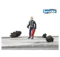 Produktbild: Bruder® Spielfigur bruder Feuerwehrmann mit ZubehÃ¶r, Spielfigur (blau/gelb)